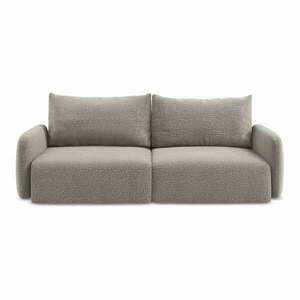 Beżowa rozkładana/ze schowkiem sofa 238 cm Kalena – Makamii obraz