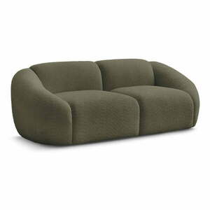 Zielona sofa z materiału bouclé 230 cm Tina – Bobochic Paris obraz