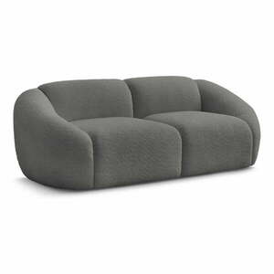 Szara sofa z materiału bouclé 230 cm Tina – Bobochic Paris obraz