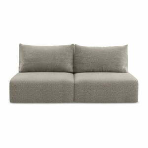 Beżowa rozkładana/ze schowkiem sofa 216 cm Kalena – Makamii obraz