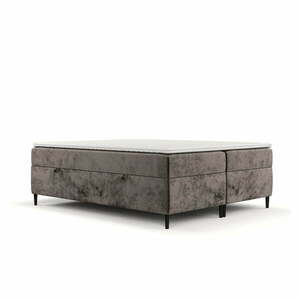 Brązowe łóżko boxspring ze schowkiem 180x200 cm Araya – Maison de Rêve obraz