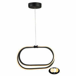 Czarna metalowa lampa wisząca LED ø 42 cm Loca – Squid Lighting obraz