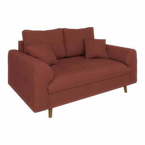 Ceglasta sztruksowa sofa 150 cm Ariella – Ropez obraz