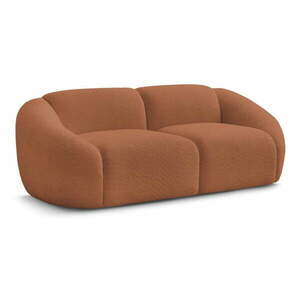 Pomarańczowa sofa z materiału bouclé 230 cm Tina – Bobochic Paris obraz