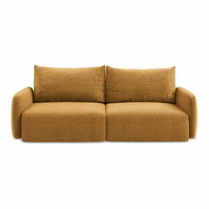 Pomarańczowa rozkładana/ze schowkiem sofa 238 cm Kalena – Makamii obraz