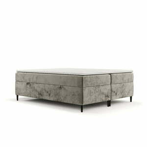 Jasnobrązowe łóżko boxspring ze schowkiem 180x200 cm Araya – Maison de Rêve obraz