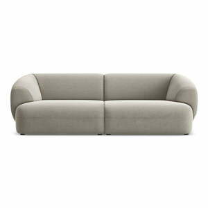 Beżowa aksamitna sofa 232 cm Moana – Makamii obraz