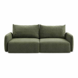 Zielona rozkładana/ze schowkiem sofa 238 cm Kalena – Makamii obraz