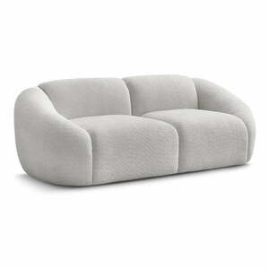 Jasnoszara sofa z materiału bouclé 230 cm Tina – Bobochic Paris obraz