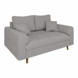 Jasnoszara sztruksowa sofa 150 cm Ariella – Ropez obraz