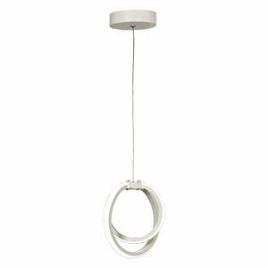 Biała metalowa lampa wisząca LED ø 25 cm Sezen – Squid Lighting obraz