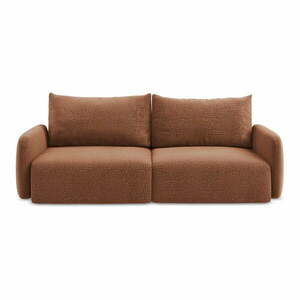 Ceglasta rozkładana/ze schowkiem sofa 238 cm Kalena – Makamii obraz