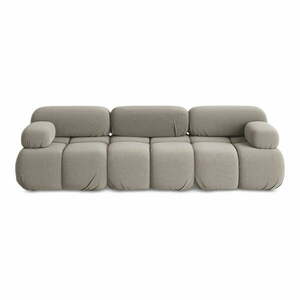 Beżowa aksamitna sofa modułowa 285 cm Lokua – Makamii obraz