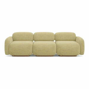 Żółta sofa modułowa 270 cm Ailani – Makamii obraz