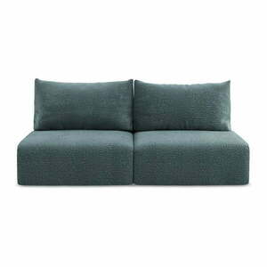 Turkusowa rozkładana/ze schowkiem sofa 216 cm Kalena – Makamii obraz