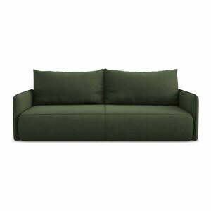 Zielona rozkładana/ze schowkiem sofa 216 cm Nanea – Makamii obraz