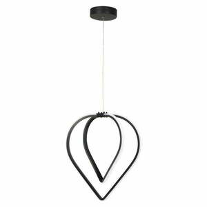 Czarna metalowa lampa wisząca LED ø 33 cm Pars – Squid Lighting obraz