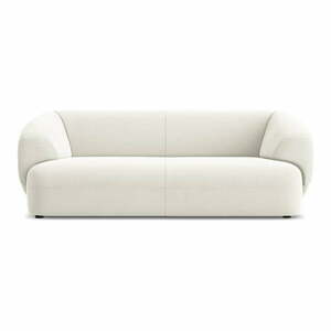 Biała aksamitna sofa 212 cm Moana – Makamii obraz