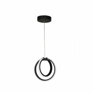 Czarna metalowa lampa wisząca LED ø 25 cm Sezen – Squid Lighting obraz