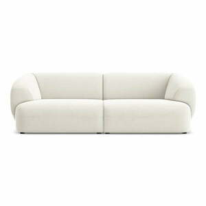 Biała aksamitna sofa 232 cm Moana – Makamii obraz