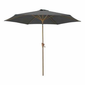 Ciemnoszary parasol ogrodowy ø 300 cm Wood – Rojaplast obraz