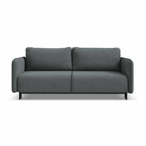 Ciemnoszara rozkładana/ze schowkiem sofa 226 cm Luana – Makamii obraz