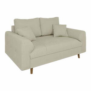 Beżowa sztruksowa sofa 150 cm Ariella – Ropez obraz