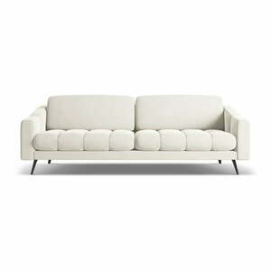 Biała aksamitna sofa 238 cm Nalu – Makamii obraz