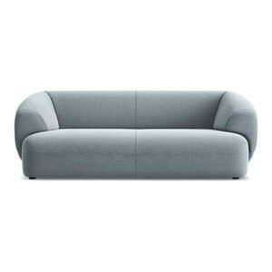 Jasnoniebieska aksamitna sofa 212 cm Moana – Makamii obraz