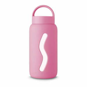 Różowa podróżna butelka 500 ml Flamingo Pink – Muuki obraz