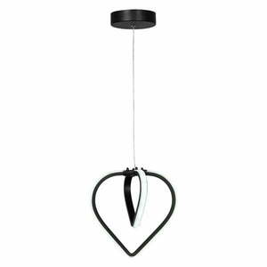 Czarna metalowa lampa wisząca LED ø 22 cm Sevinc – Squid Lighting obraz