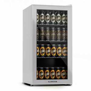 Klarstein Beersafe 74 Slim, lodówka, 74 l, 3 półki, szklane drzwi panoramiczne obraz