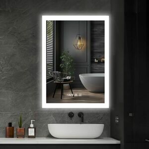 IREDA Lustro łazienkowe z oświetleniem LED, 80 x 60 cm obraz