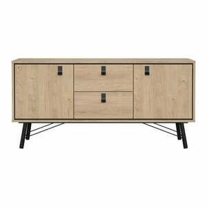 Komoda w dekorze dębu w naturalnym kolorze 150x72x40 cm Ry – Tvilum obraz