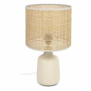 Kremowa/w naturalnym kolorze lampa stołowa ceramiczna (wysokość 46 cm) Erna – Kave Home obraz