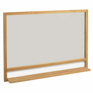Lustro z półką z drewnianą ramą ścienne 100x70 cm Taciana – Kave Home obraz