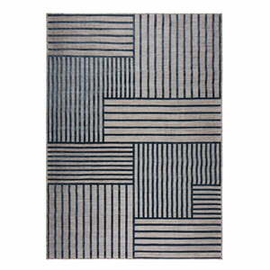 Ciemnoniebieski dywan odpowiedni na zewnątrz 80x150 cm Vigo Blocks – Flair Rugs obraz