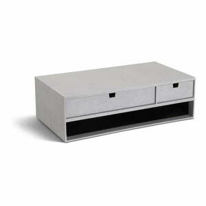Kartonowy organizer na dokumenty z szufladką Ted Canvas Paper Laminate – Bigso obraz