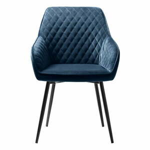 Niebieskie aksamitne krzesło Milton – Unique Furniture obraz