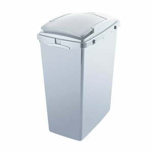 Szary kosz na śmieci z tworzywa z recyklingu Addis Eco Range, 40 l obraz