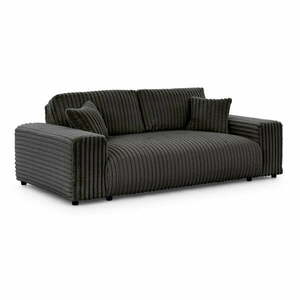 Ciemnoszara sztruksowa sofa 213 cm Justin – Ropez obraz