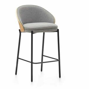 Szaro-naturalny hoker (wysokość siedziska 65 cm) Eamy – Kave Home obraz