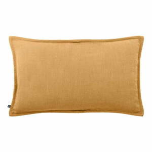 Poszewka na poduszkę z mieszanki lnu 50x30 cm Blok – Kave Home obraz