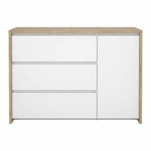 Biało-naturalna komoda w dekorze dębu 119x84x48 cm Next – Tvilum obraz
