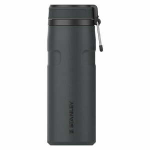 Czarny termos 470 ml The IceFlow™ Bottle Twist Flip Black – Stanley obraz