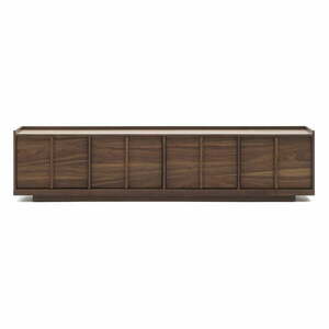 Brązowa szafka pod TV w dekorze orzecha 200x47x40 cm Onix – Kave Home obraz