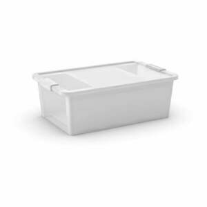 Biały plastikowy pojemnik z pokrywką 55x35x19 cm Bi-Box M – KIS obraz