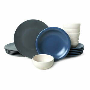 Ceramiczny zestaw talerzy 18 szt. – Hermia obraz