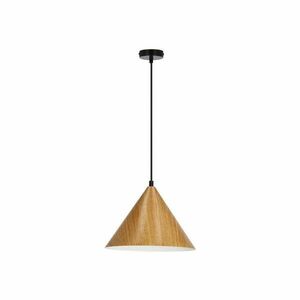 Brązowa lampa wisząca ze szklanym kloszem ø 25 cm Dunca – Candellux Lighting obraz