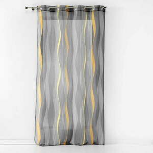 Szara firanka z woalu 140x240 cm Ondulys – douceur d'intérieur obraz